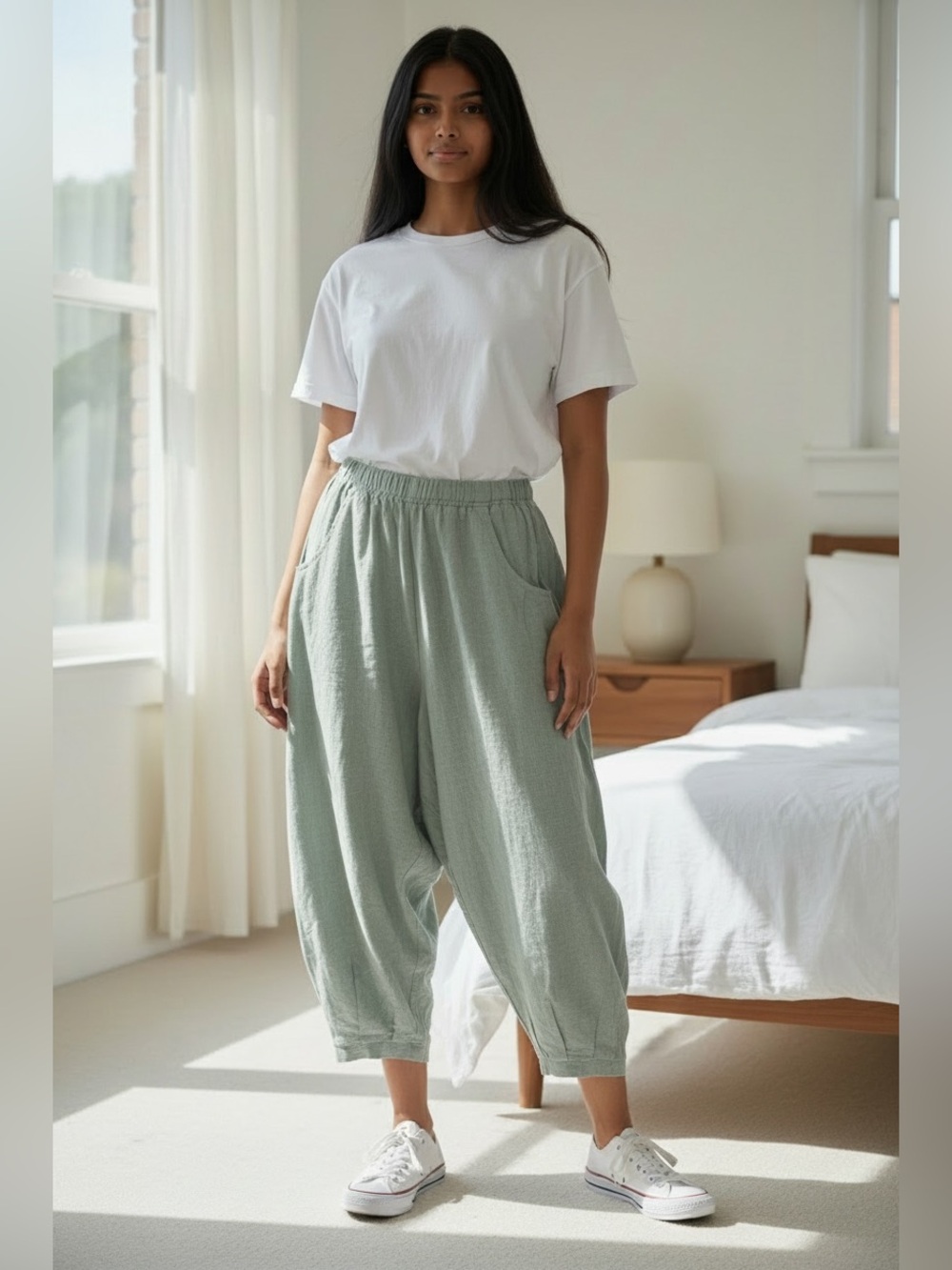 NWOT Green Harem Lounge Pants